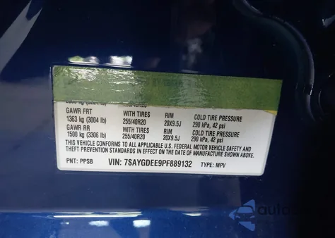 2023 Tesla Model Y Awd/Long Range Dual Motor All-Wheel Drive from USA, damaged, VIN 7SAYGDEE9PF889132